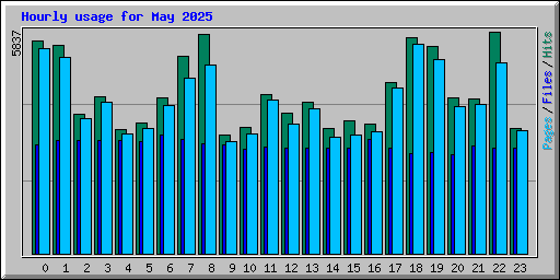 Hourly usage for May 2025